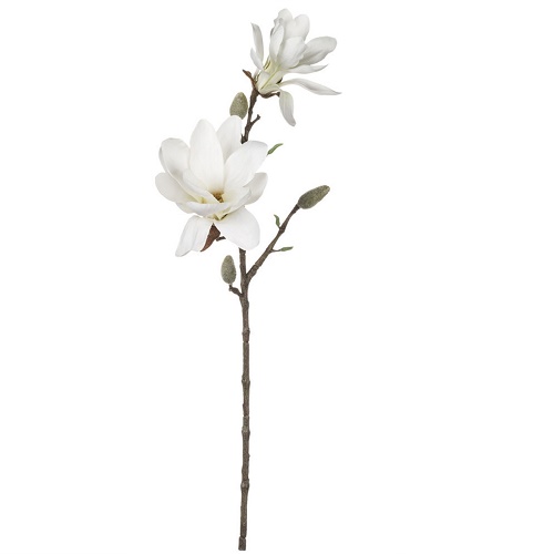 Magnolia WH - Artificial floral - Beautiful white wedding flower spray artificial